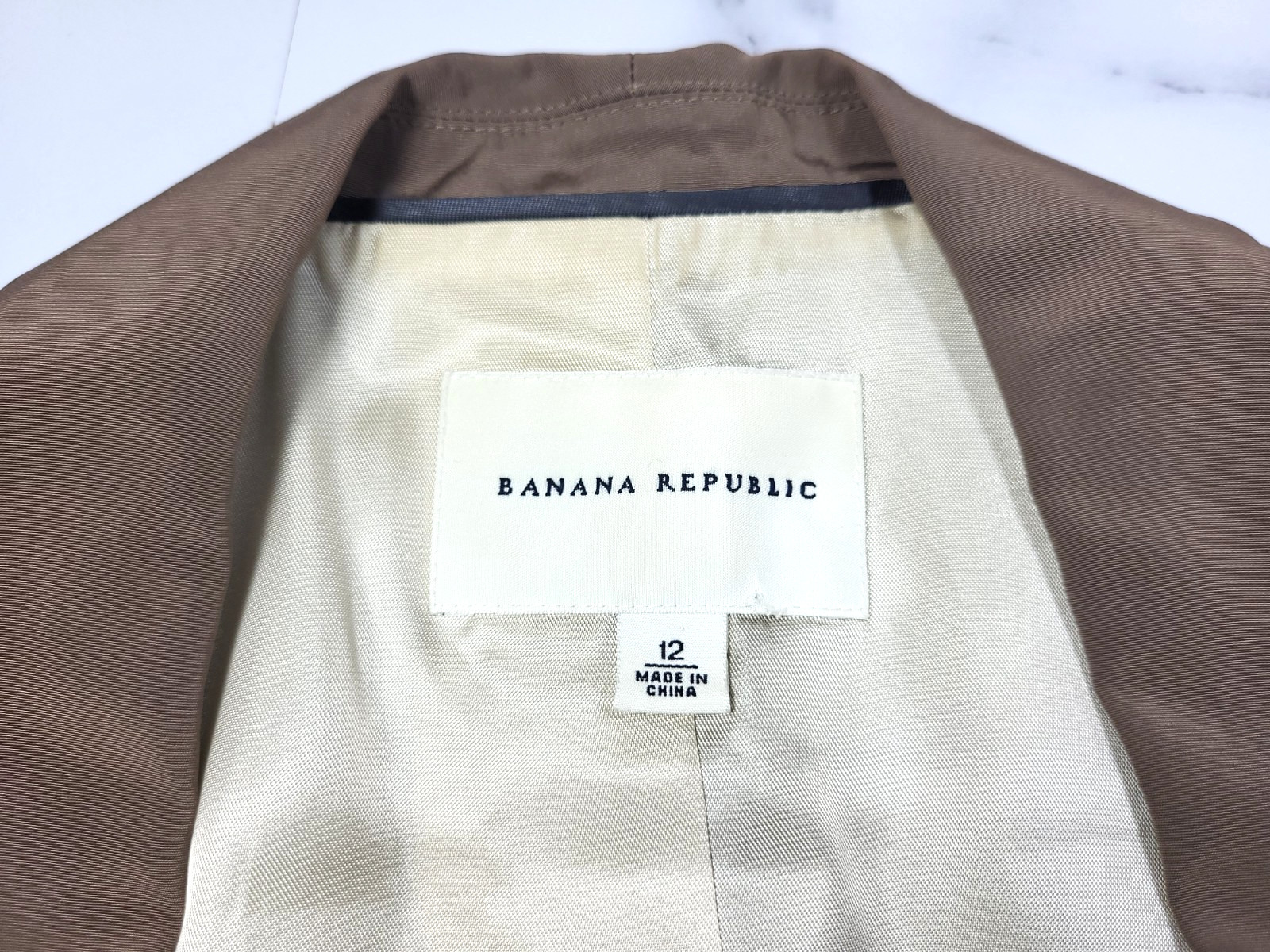 VTG Banana Republic Brown/Olive Double Breasted Fitted Vest Size 12 Academia