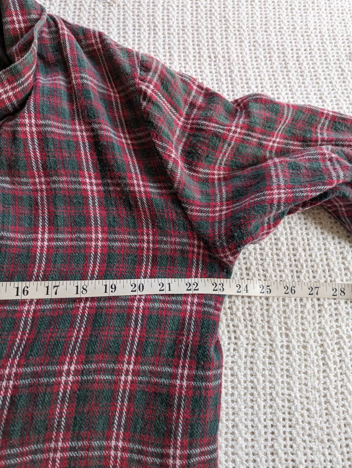 VTG Tangibles Shirt Jacket Blazer 1 Button Front Red Plaid Flannel Womens Medium