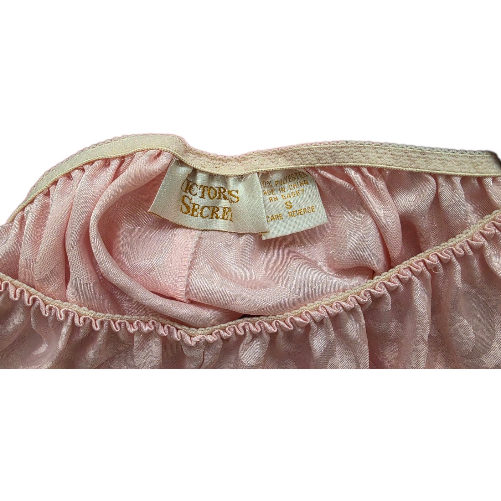 Vintage 90s Victoria’s Secret Flutter Shorts Size Small Satin Gold Label Shorts