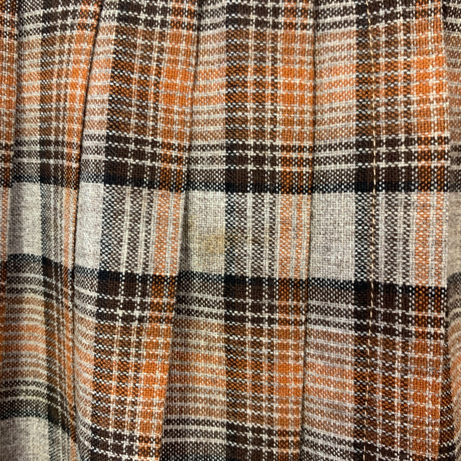 Vintage Lorette By Milliken Plaid Pleated Academia Orlon Wool Blend Skirt