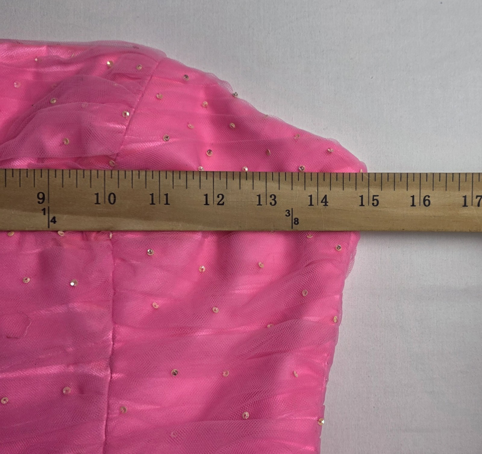 Vtg 80s Alyce Designs Strapless Ruched Bodice Mini Dress Women 6 Barbiecore Glam