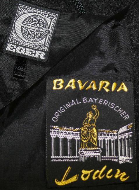 Bavaria Loden WOOL ALPACA BLACK Jacket LARGE CAT Women German Coat B46″ 16 L