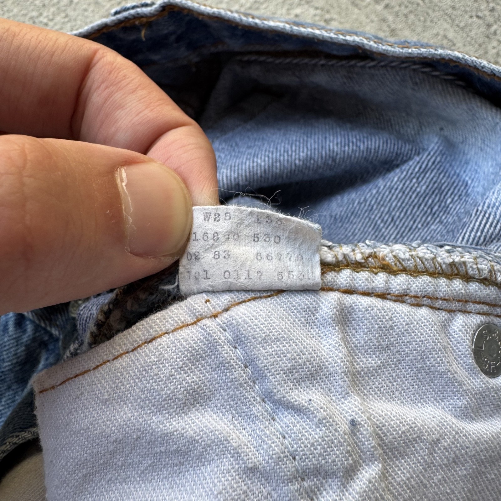 1980s Bleached Made in USA Levi’s 501s Jeans 26×28