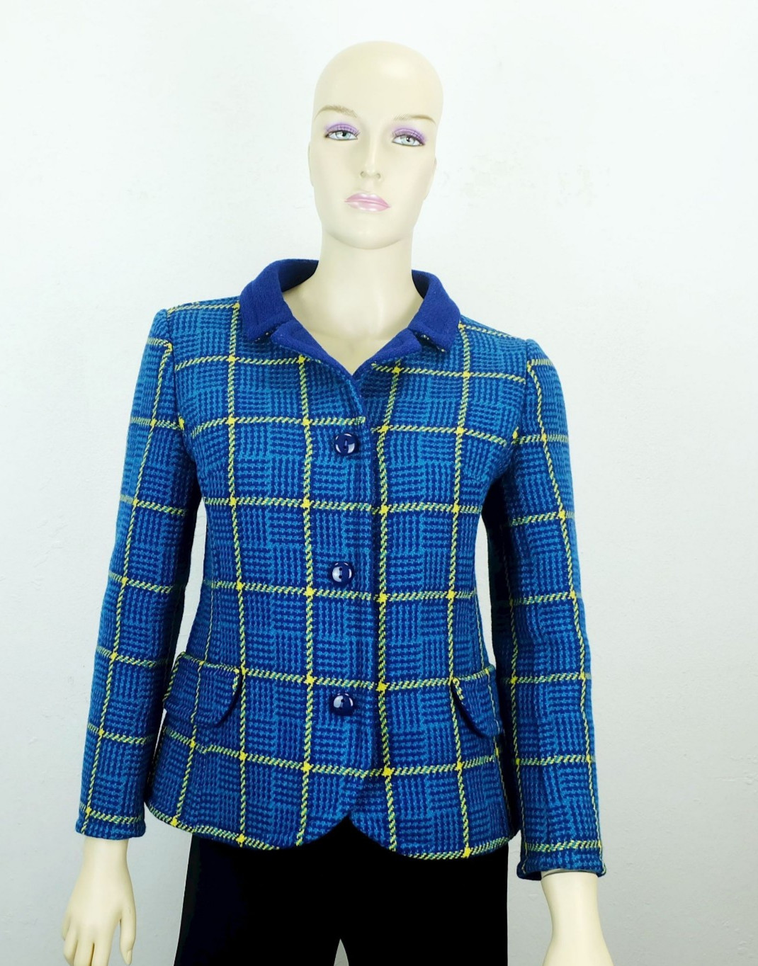 Short JACKET costume jacket size 38 Fabiani Italy Tissus Nattier Paris 1960s