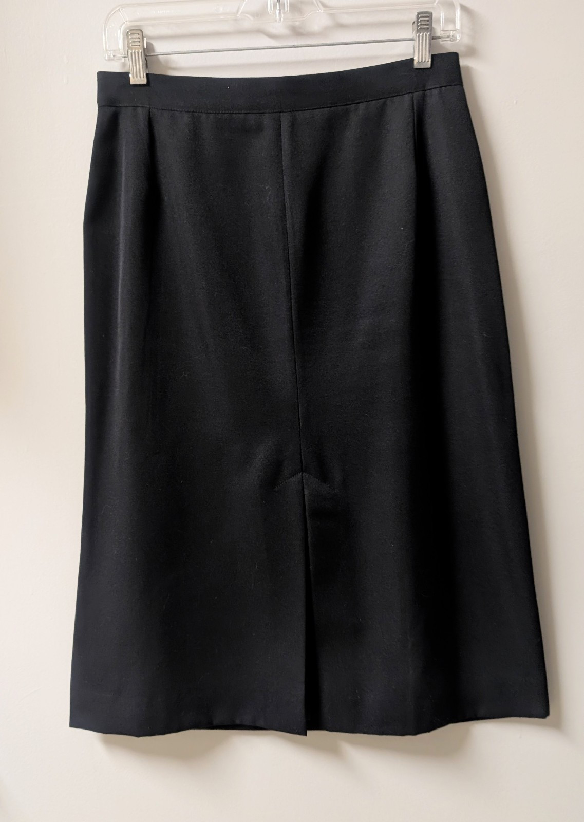 Happy Legs Vintage 70’s Black A-Line Skirt Suit Set Belted 2 Button S 6