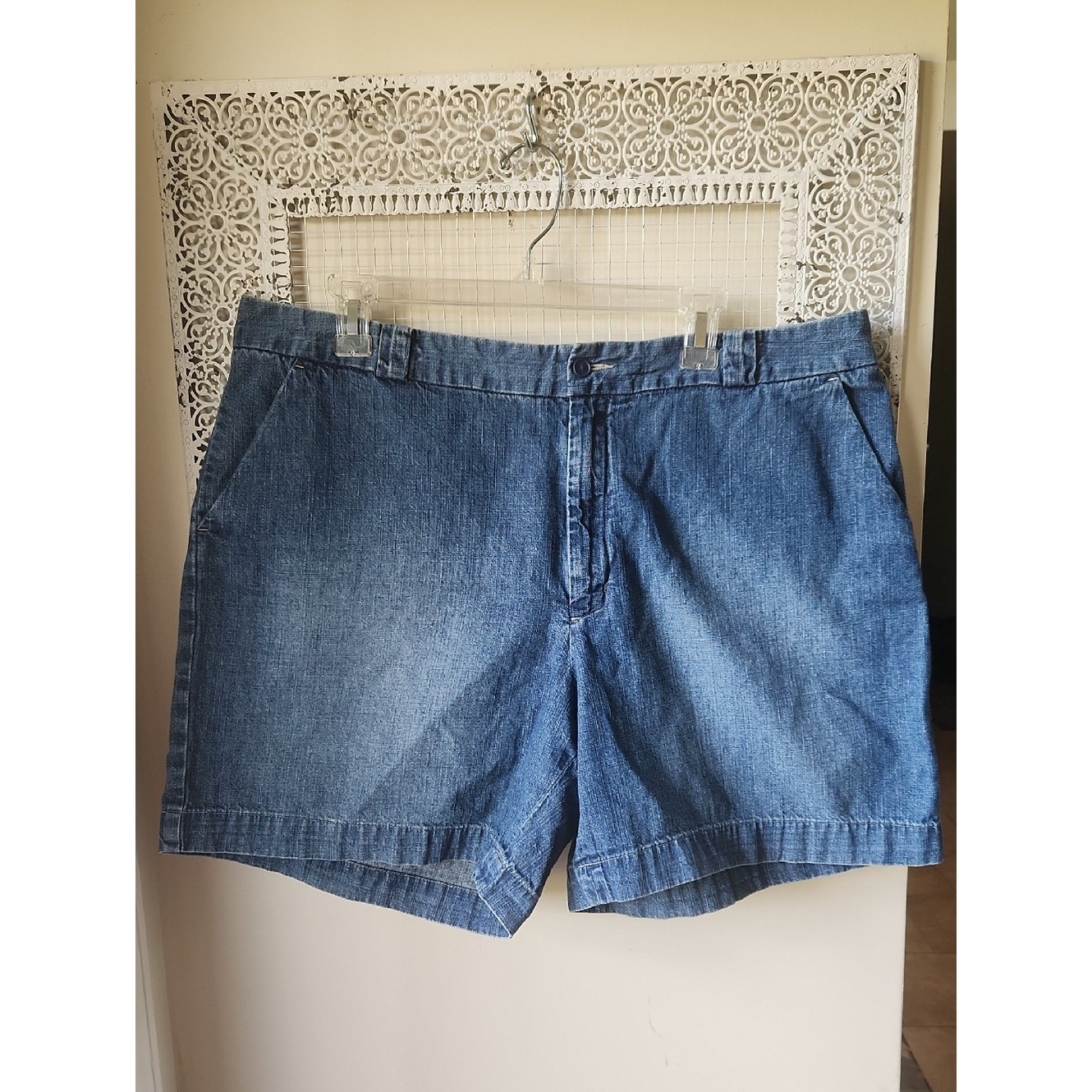 Vintage Gap sz 18 Denim Flat Front Shorts Plus