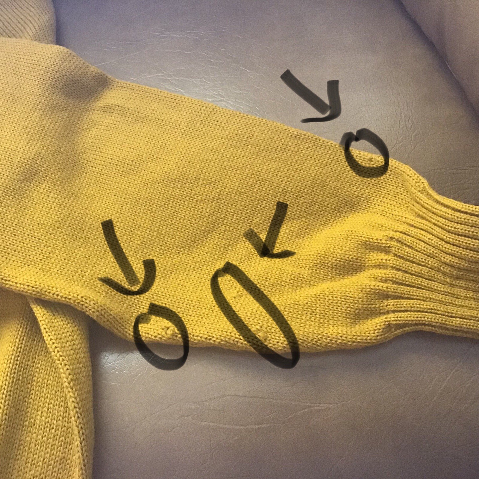 Vintage Letterman Sand-Knit Wool Varsity Sweater Mustard Yellow Size 42
