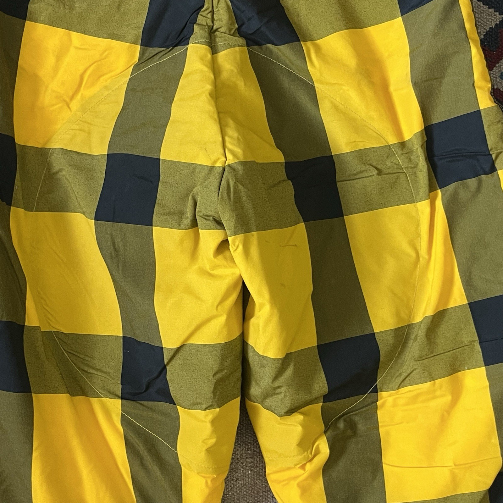 Vintage 50s JC Higgins Snow Winter Ski Pants Women’s 27×32 Yellow/Black Plaid