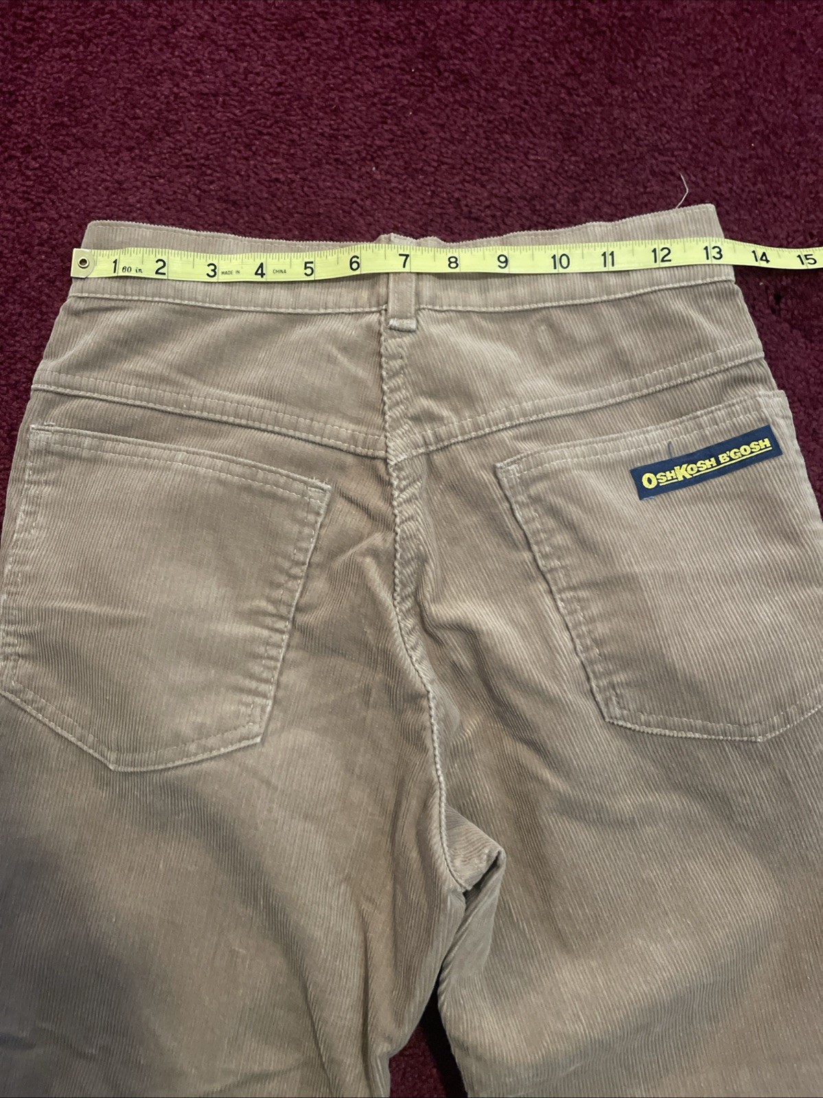Vintage 1970s Oshkosh B’Gosh Brown Corduroy Bell Bottoms Women’s 6