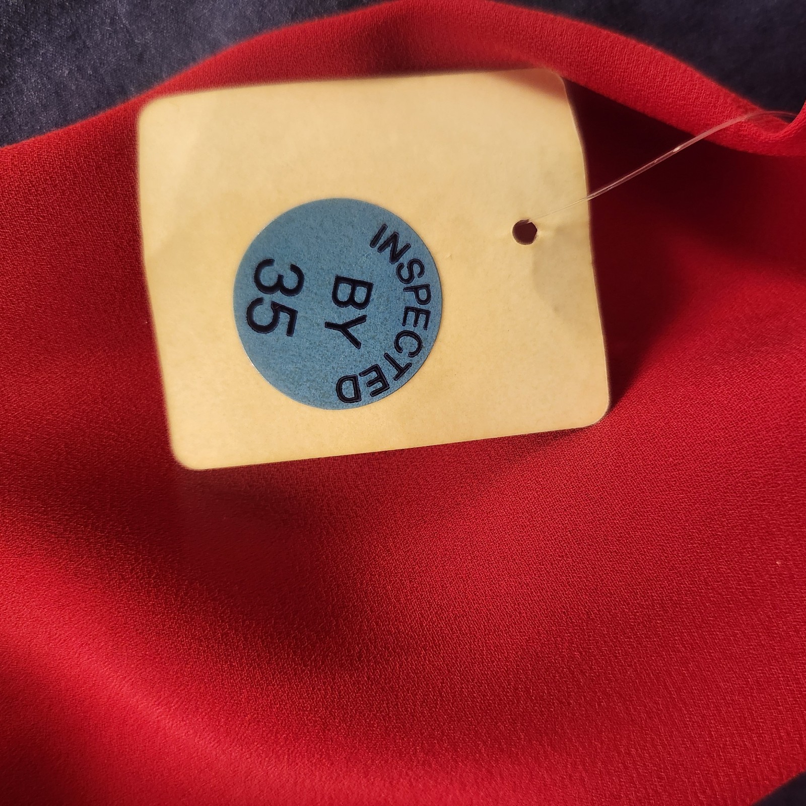 Vintage 80s Red Draped Front/Side Bow With Rhinestones Valentine Dress 15/16