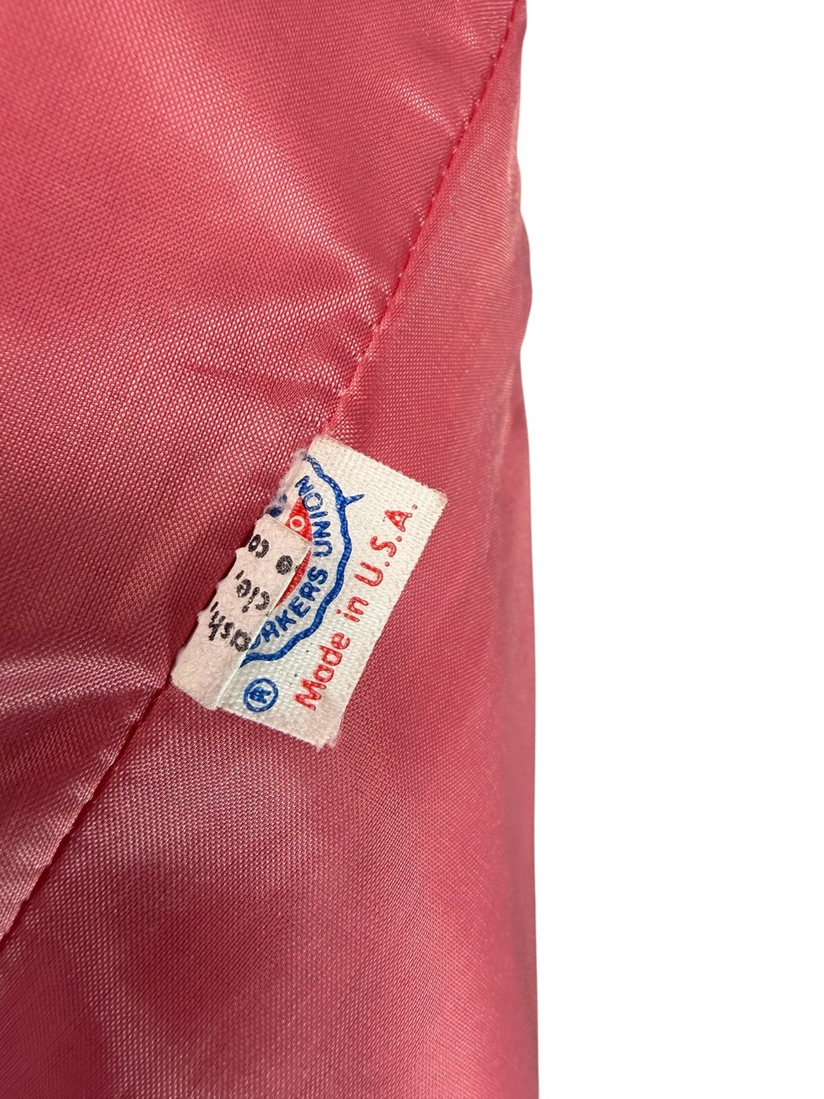 Vintage 70s Gino Rossi x Wilson Ultrasuede Pink Open Jacket Made in USA Size M