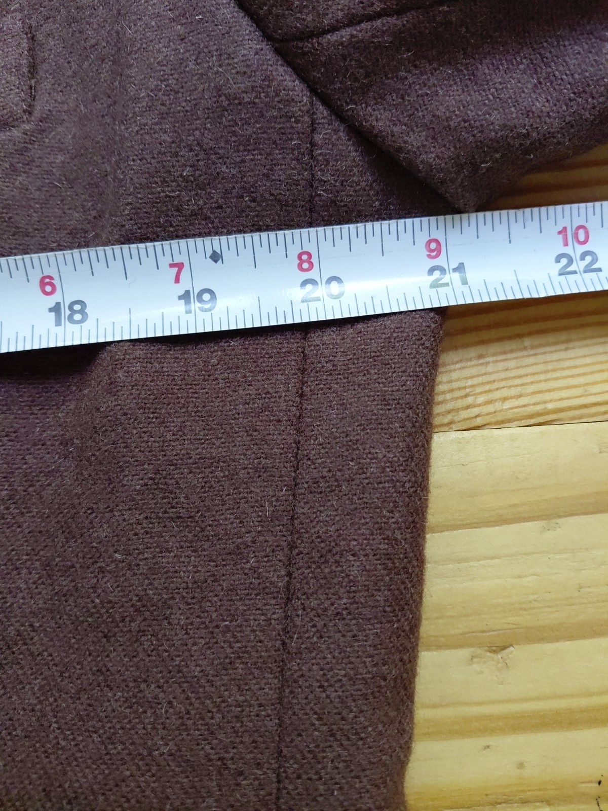 Vintage E.H. Woods Women’s Brown Wool Blend Cropped Double Breasted Blazer 12