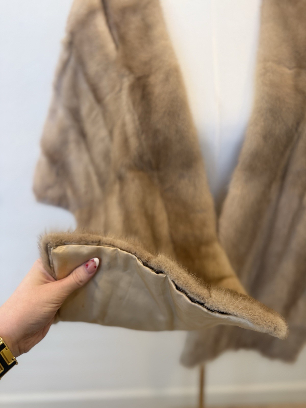 Vintage Dark Blonde Mink Women’s Stole/Cape One Size Fits Most