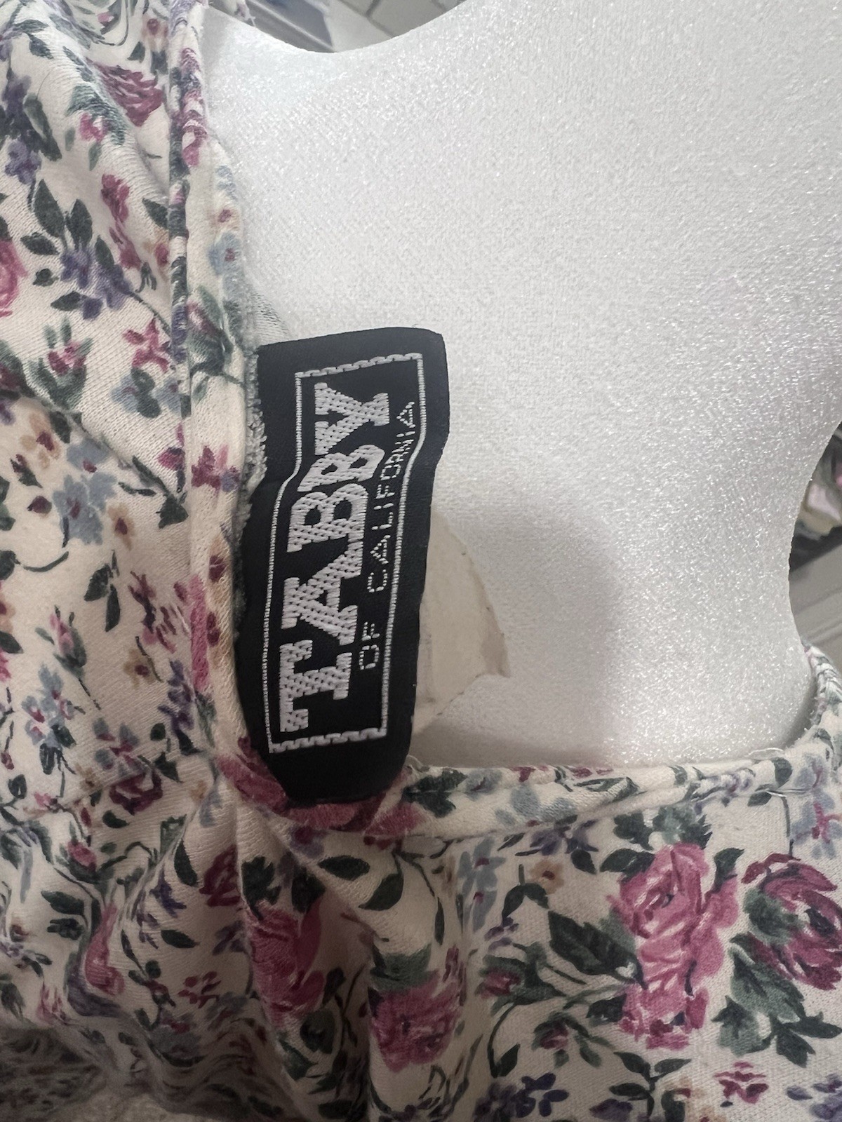Vintage Tabby Floral Dress 70’s Size Medium