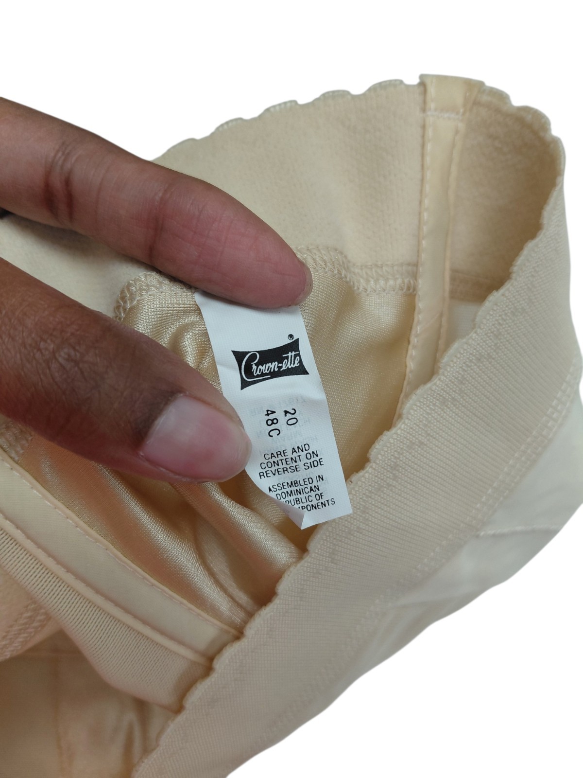 Vintage Crown-nette Longline Bra Size 48C