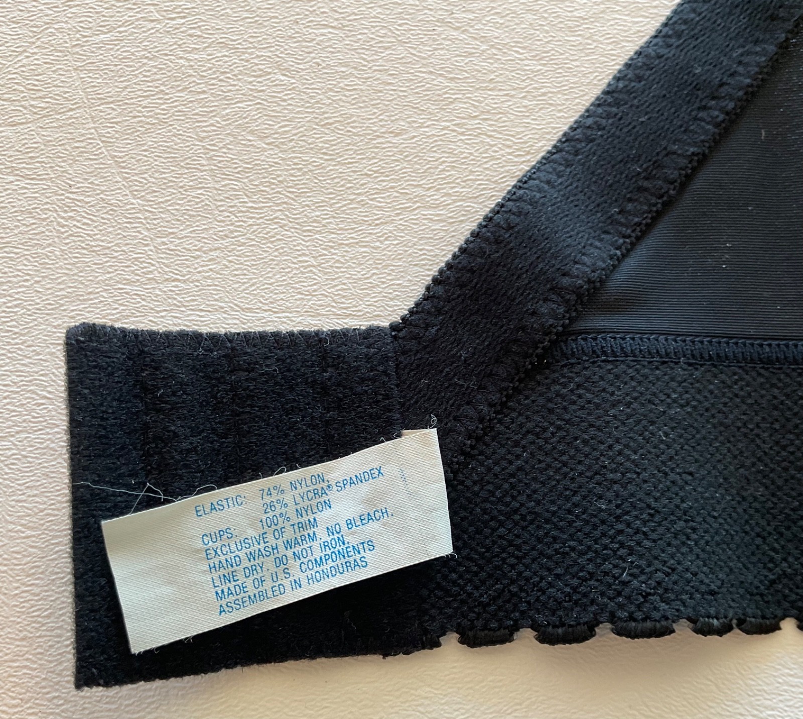 Vintage Shape Mate Black Lace Strapless Corset Bustier Ribbed Bra 36B