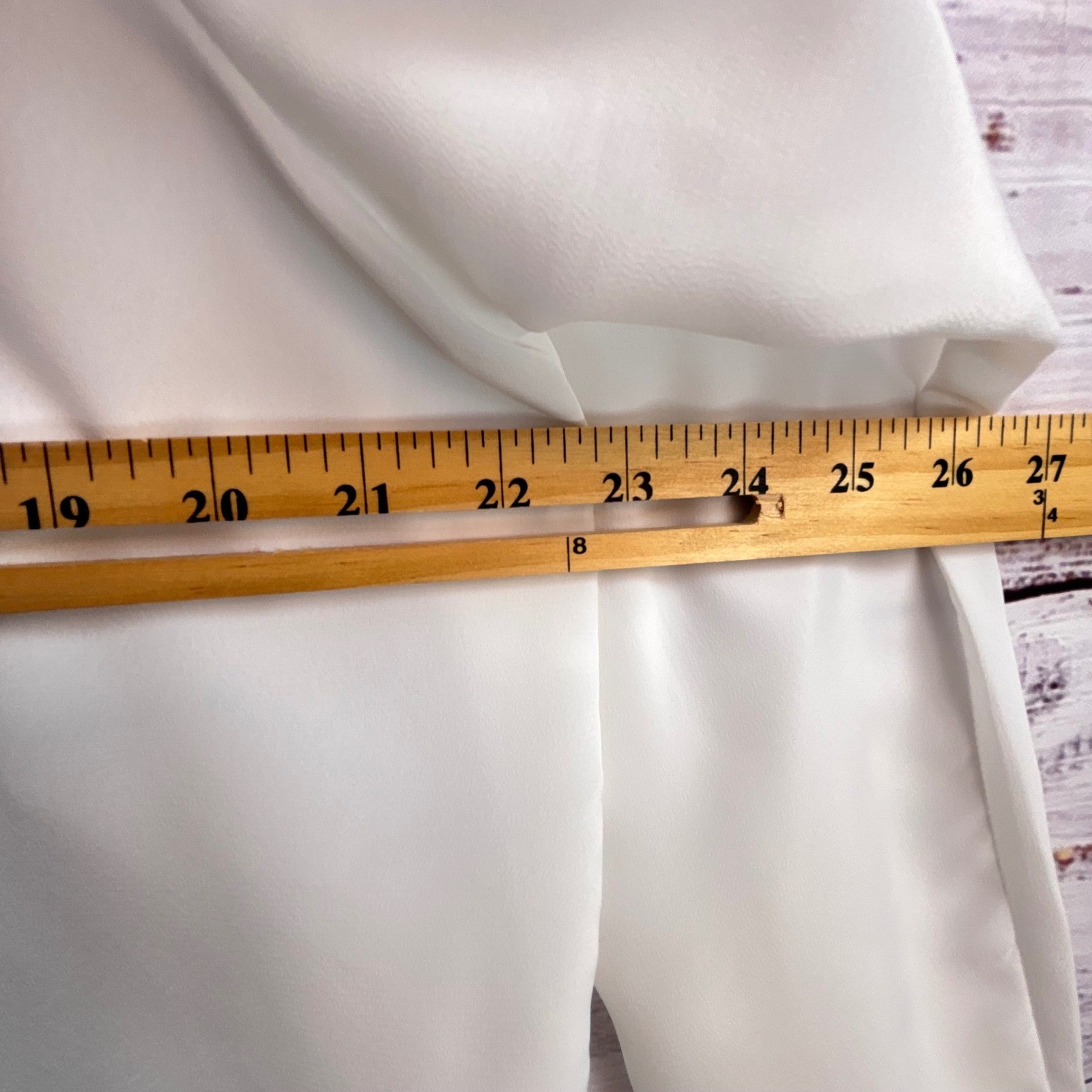 Victorian Coquette Vintage Blouse 12 White Silky Lace Mock Neck Dark Academia
