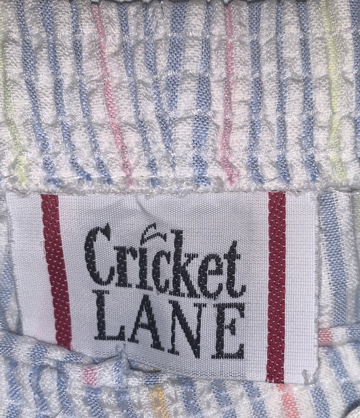 Vintage Cricket Lane Striped Seersucker Pants Size 22 WP