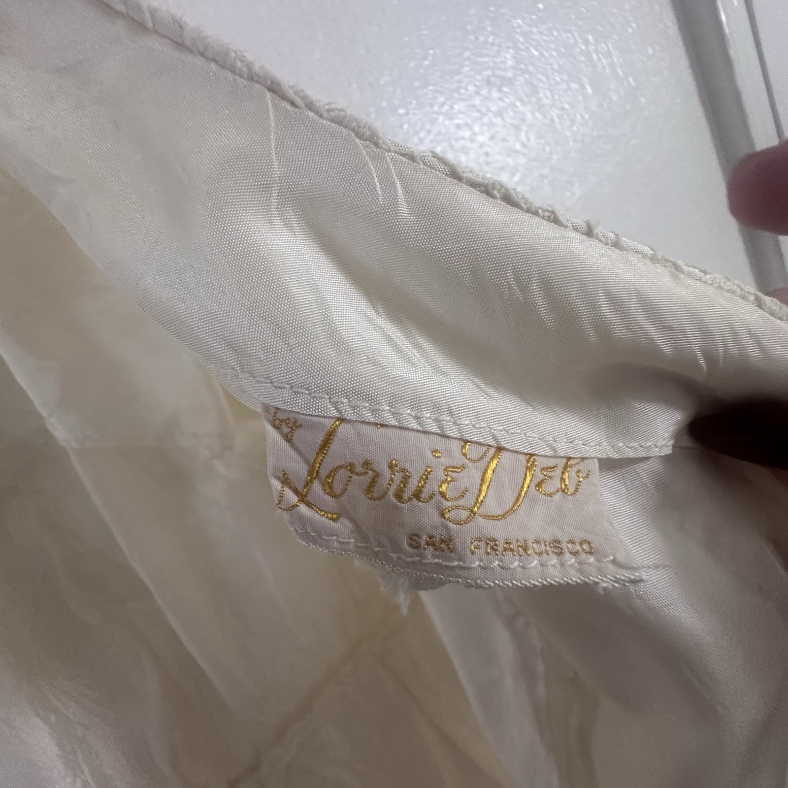 Rare Mint 1958 Vintage Lorrie Deb San Francisco Lace Two-Piece Set W/ Note Lace