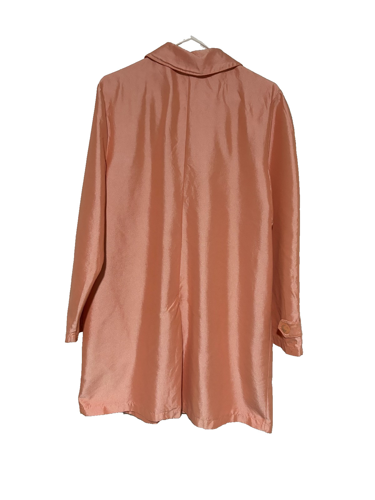 Vintage 1960s Mod Pink/Peach Satin Dress Coat by G.G. Sport Canada, Size M