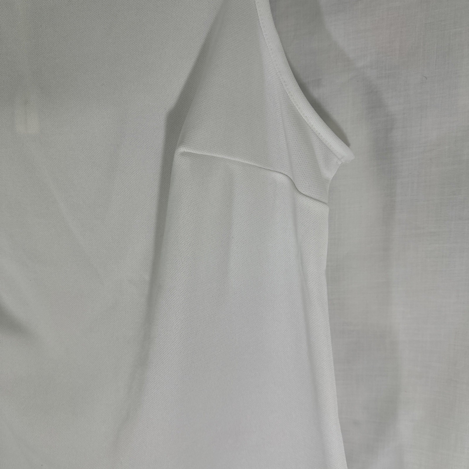 Vtg 70’s Mod Women’s Sport Top *XL/1X 14W/16W Chest White Sleeveless Back Zipper
