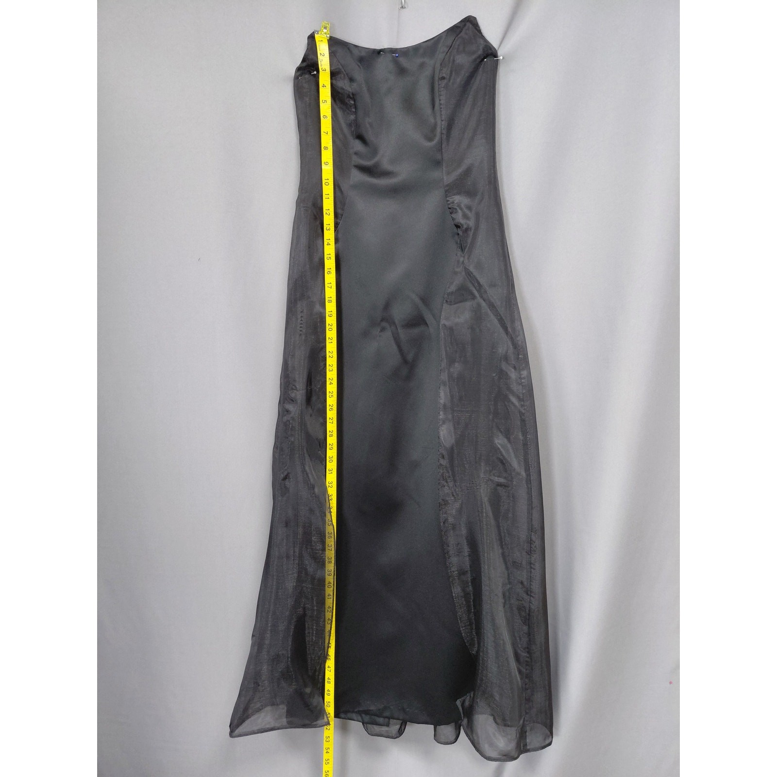 Vintage Niki Livas Made in USA Organza Gown Dress Women See Measurements