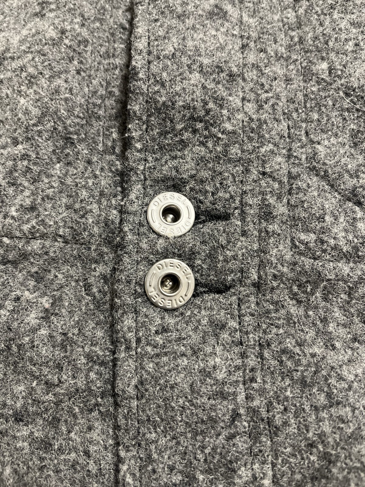 Vintage 90s Y2K Archive Gorpcore Diesel Wool Jacket Coat