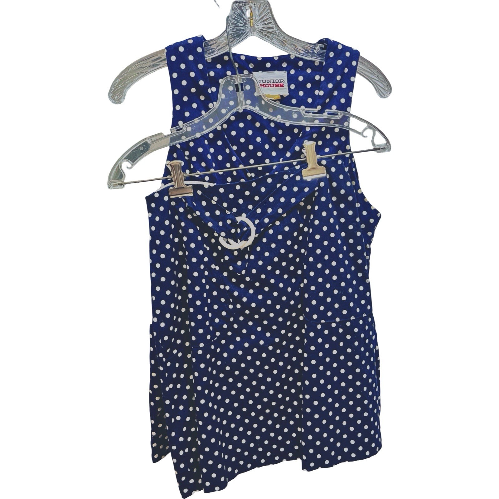 Vintage ‘Junior House’ Polka Dot Dress Size Vintage Medium•Petite Or Small