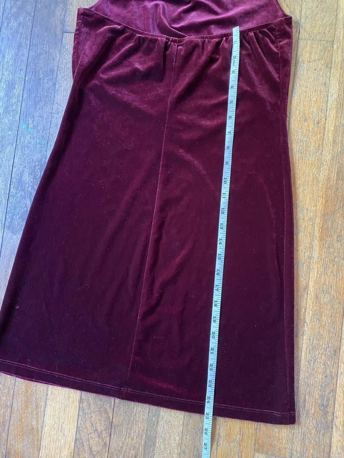 Eye Candy Vintage 90s Y2K Burgundy Velvet Halter Neck Mini Dress USA Large