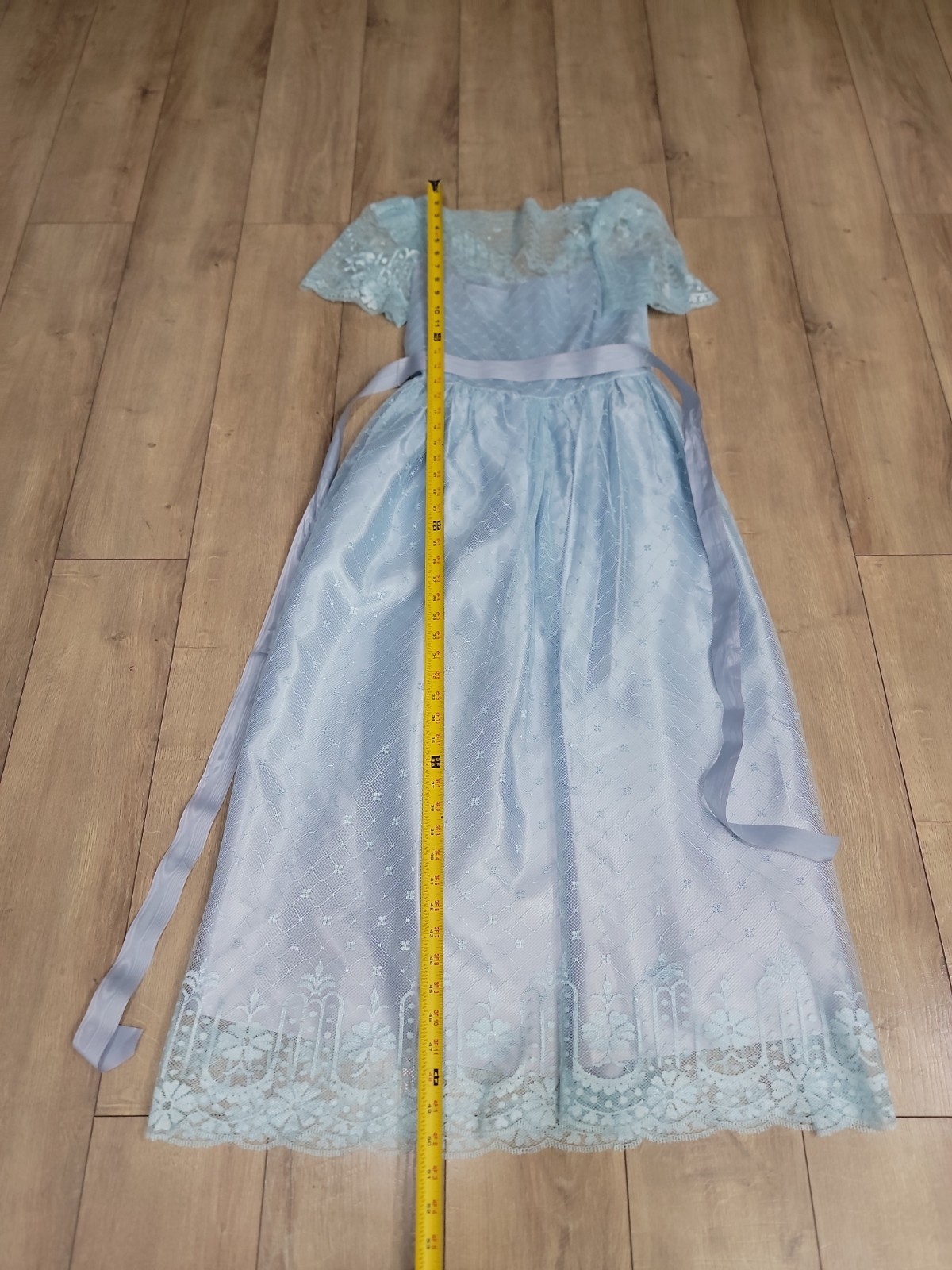 Blue Vintage Lace Prom Formal Vintage Size 11/12 Women’s Dress