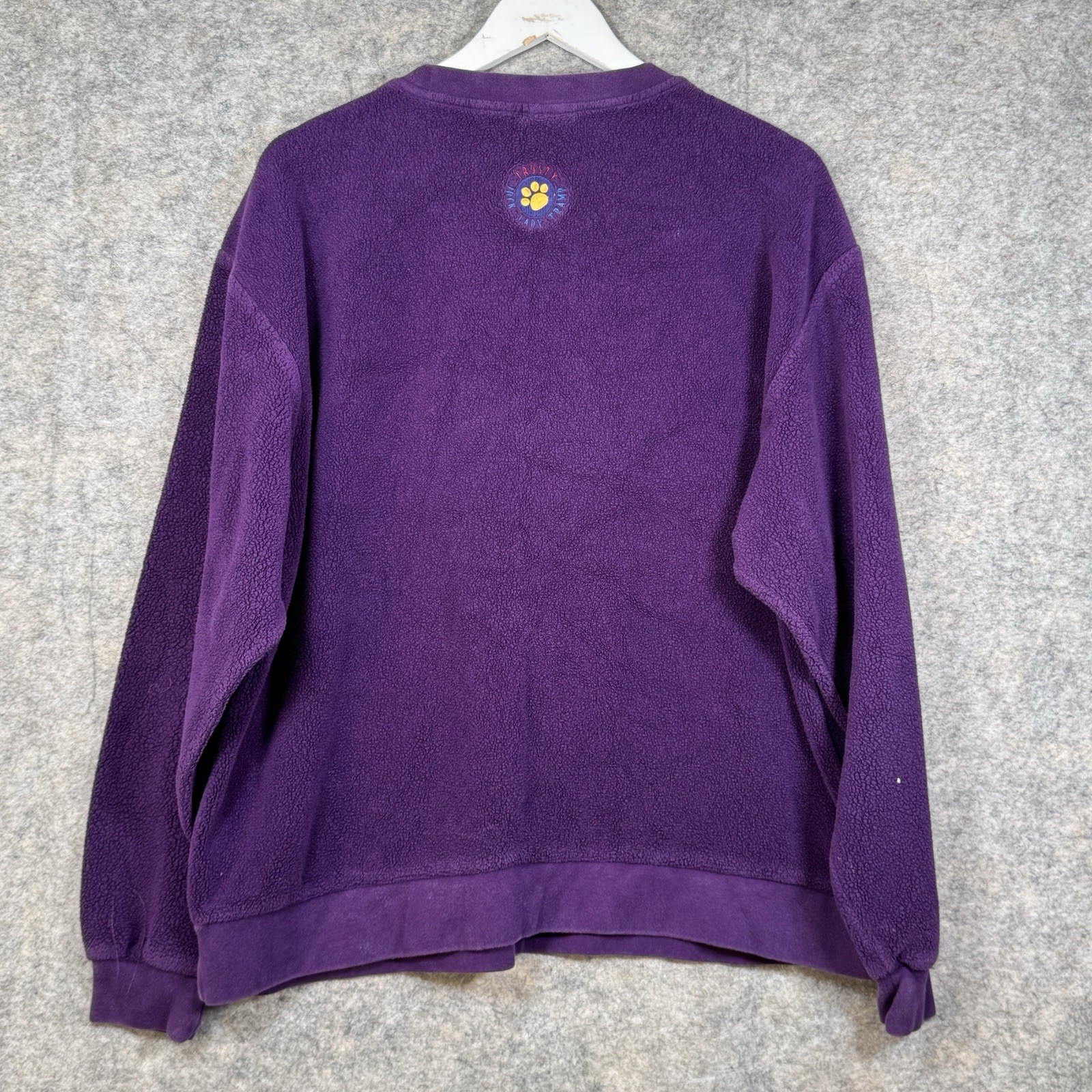 Vintage Disney’s Lady And The Tramp Sweatshirt Womens Size M 23×26 Purple Fleece
