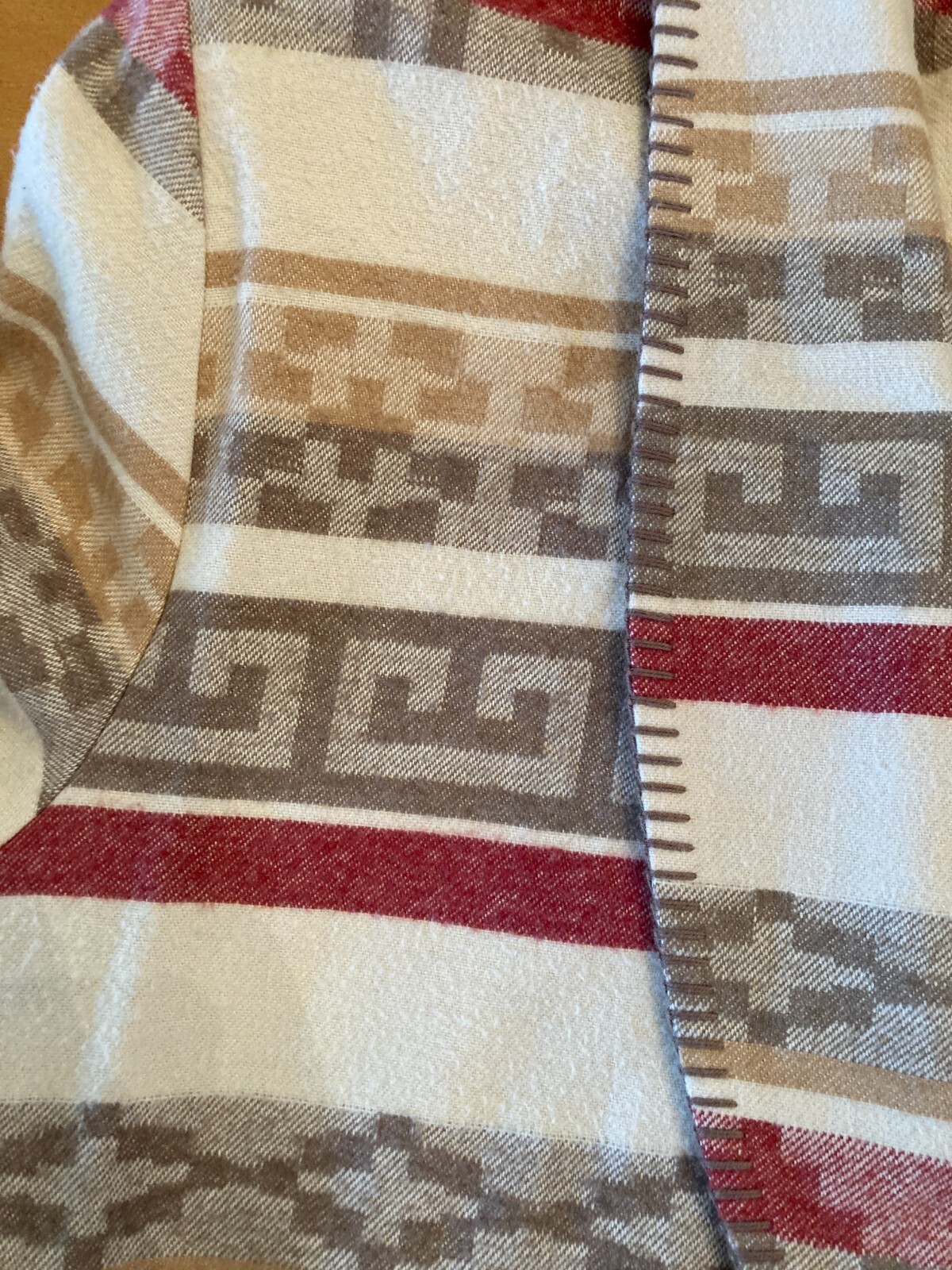 Vintage Women Aztec Southwest Blanket Blazer Size Large Western USA Union Made