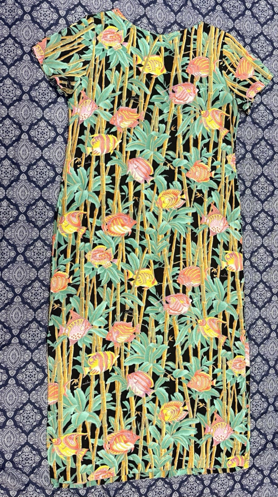 Vintage Reyn Spooner Smiley Collection Dress Size Small