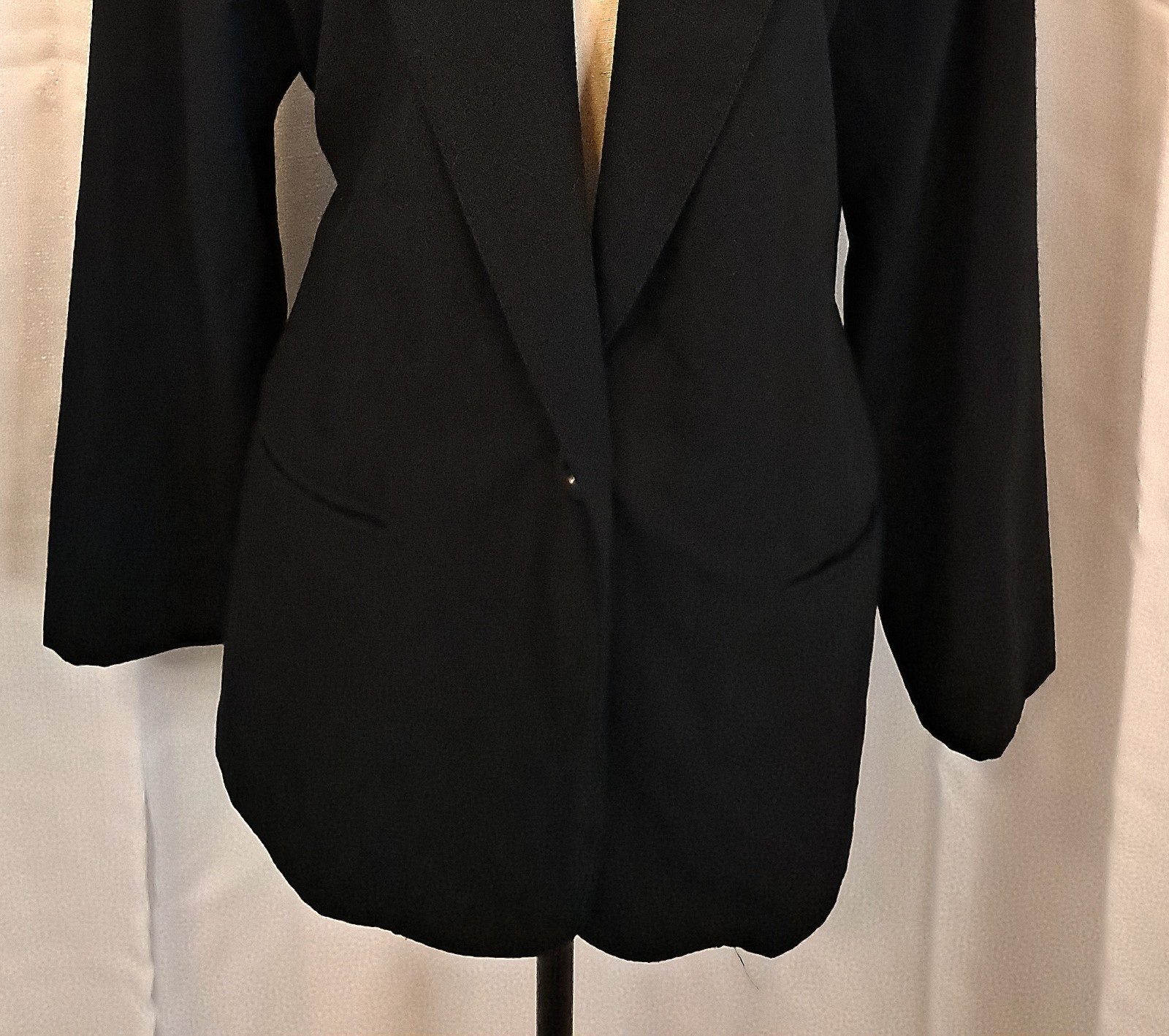 Vtg 80s/90s Sag Harbor Black Sigle Breasted Blazer