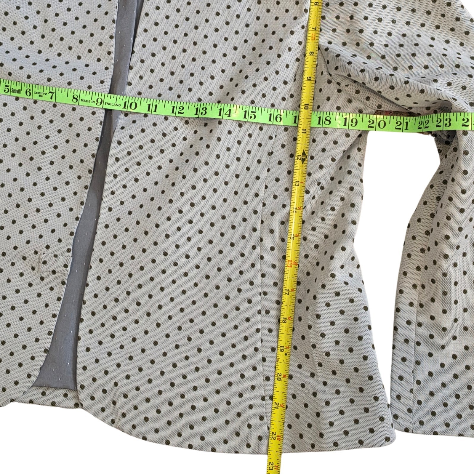 Vintage Polka Dot 80s Power Suit with Pockets (M/L)