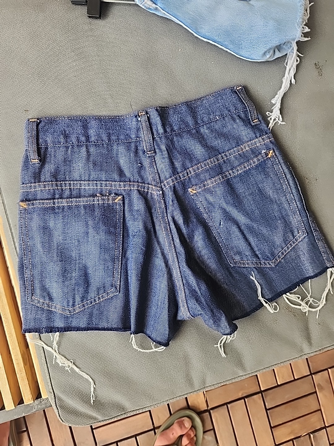 vintage 70’s cutoff denim shorts sears 27″ w cuttoffs jean amazing