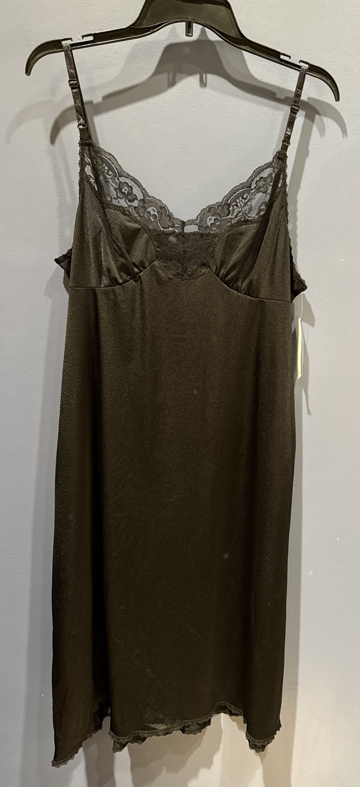 Size 40/24 Black Full Slip, Adjustable Straps, Vintage Jaclyn Smith Kmart, NWT