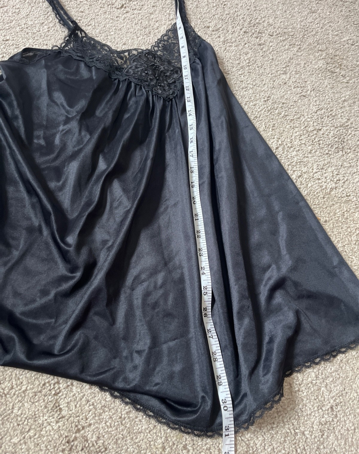 Vintage 1970’s Lingerie Set Camisole Lace Sexy Sheer Evening Medium Sears