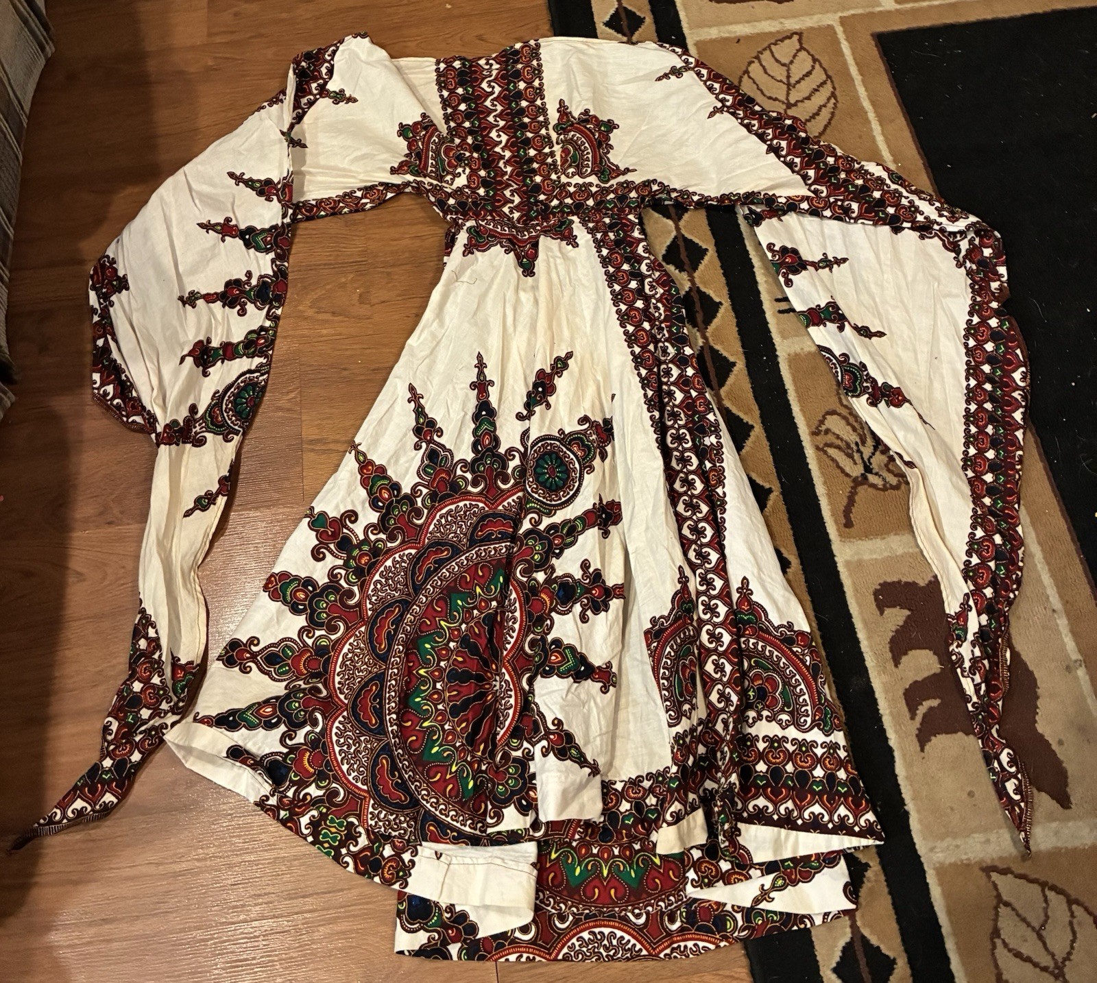Vintage Wrap Around Top Dress
