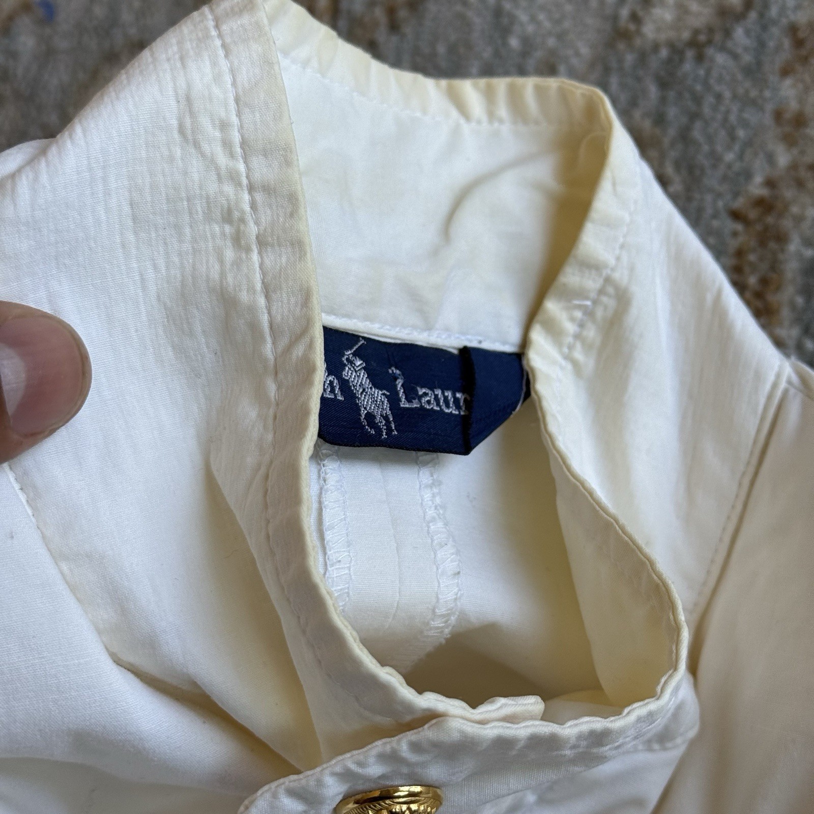 Vintage Ralph Lauren 1993 Tennis Jacket Women’s Sz 8 90s White RARE Sports Zip