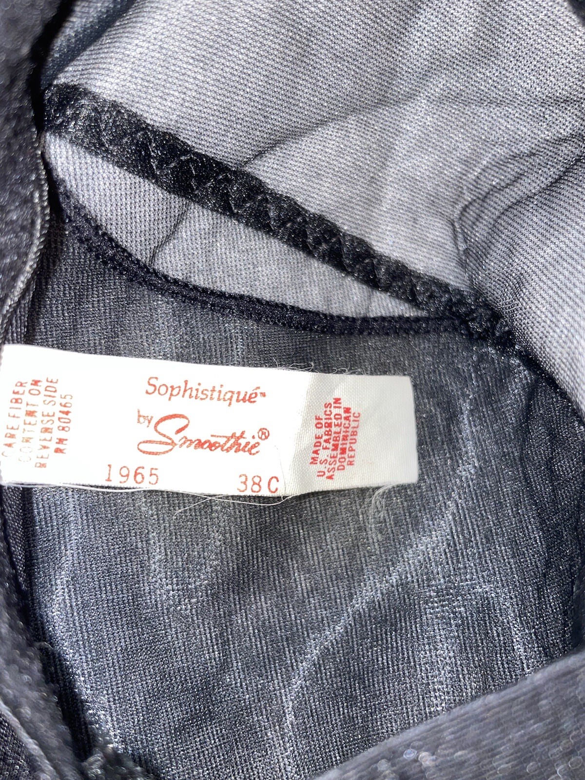 Sophistique by Smoothie Black Corset Shaper Multi-way Teddy 38C 38 VTG NOS