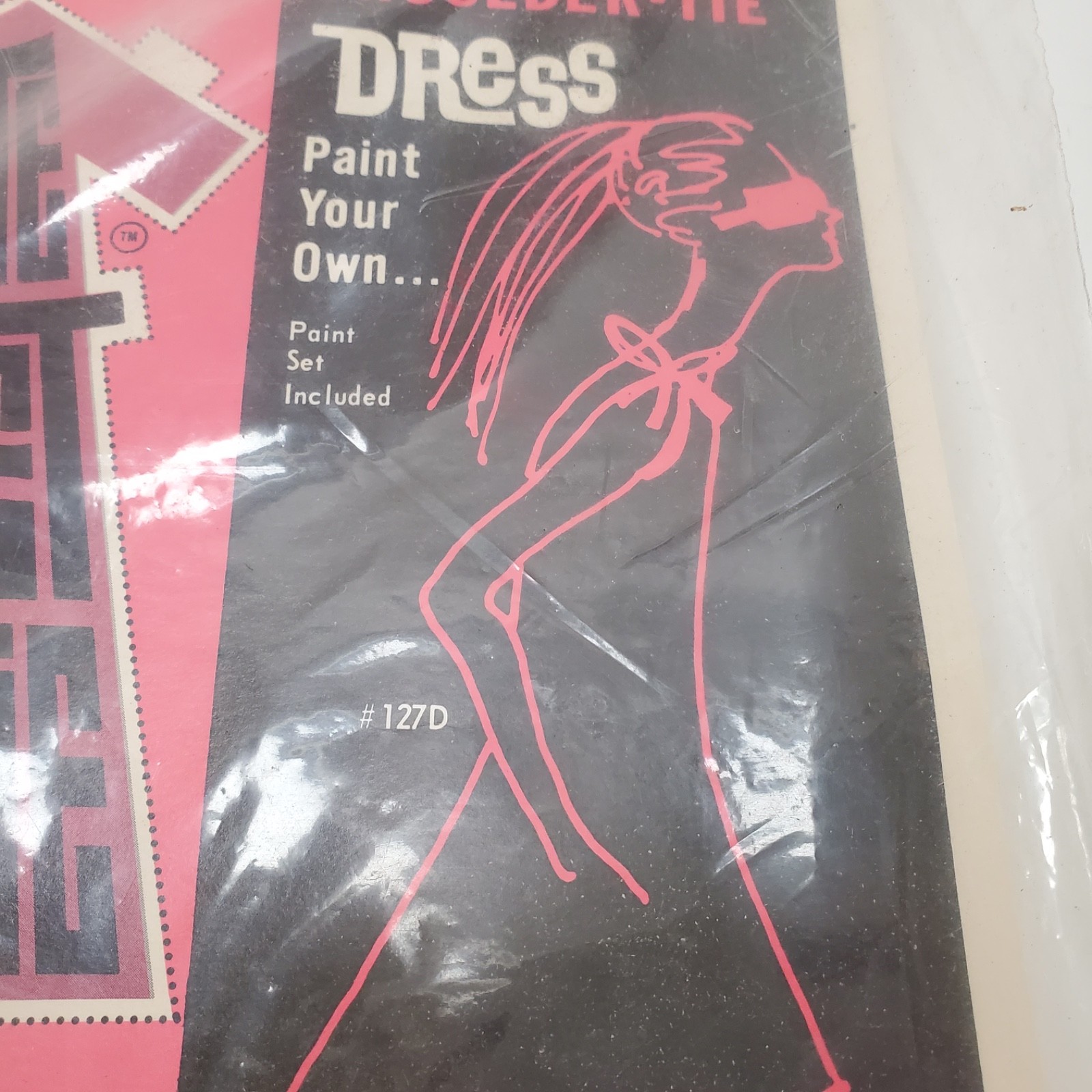Lot of 3 Vintage 1960’s Mars Of Asheville Paint Your Own Shoulder Tie Dress READ