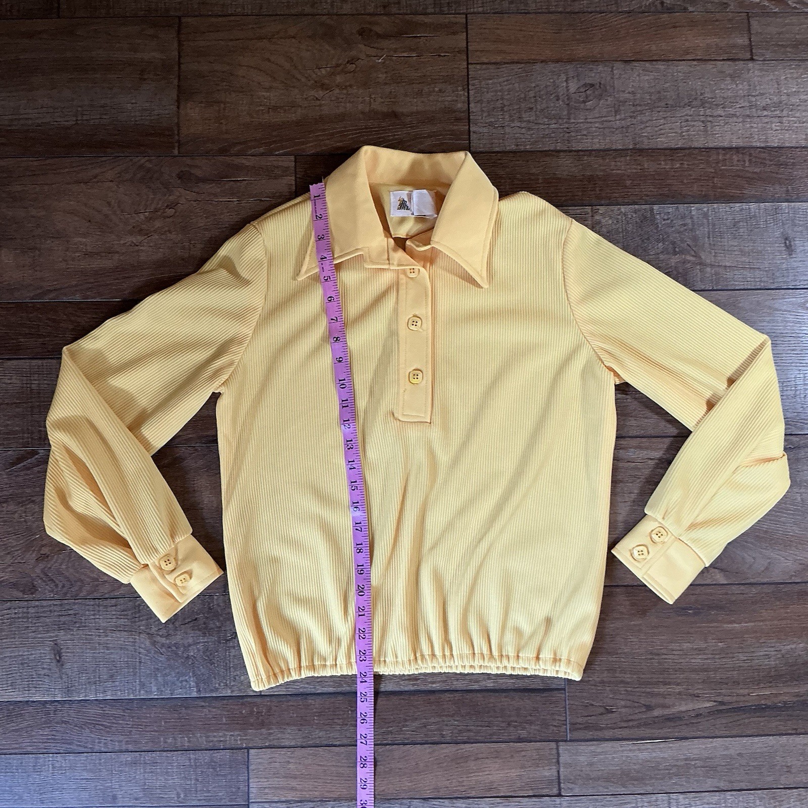 Vintage Mr. Fine Dallas Women’s Pantsuit Size 16 Yellow 2 Piece Set Top #15818