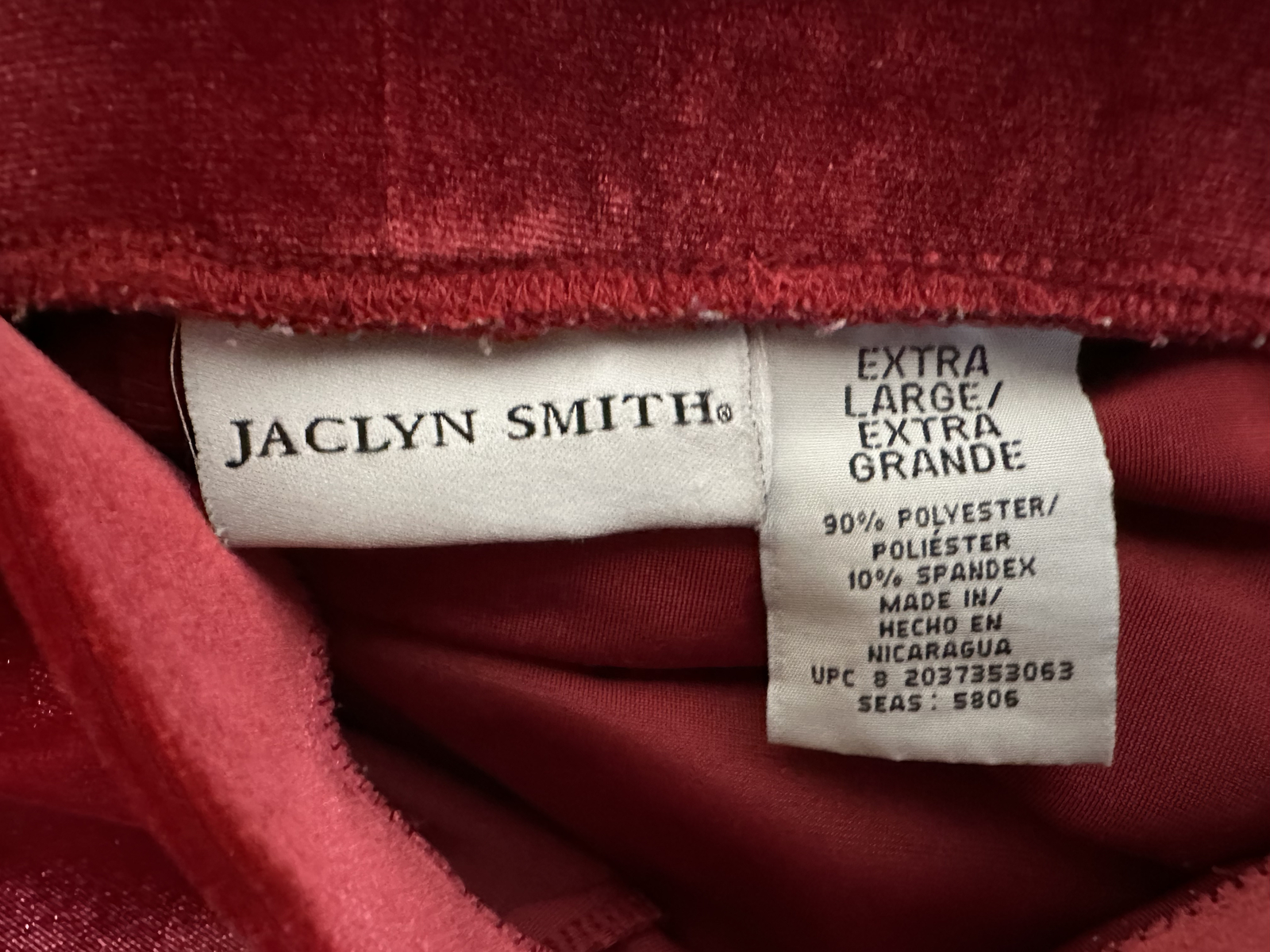 Jaclyn Smith velour leisure suit XL zip wine track lounge Golden Girls Halloween