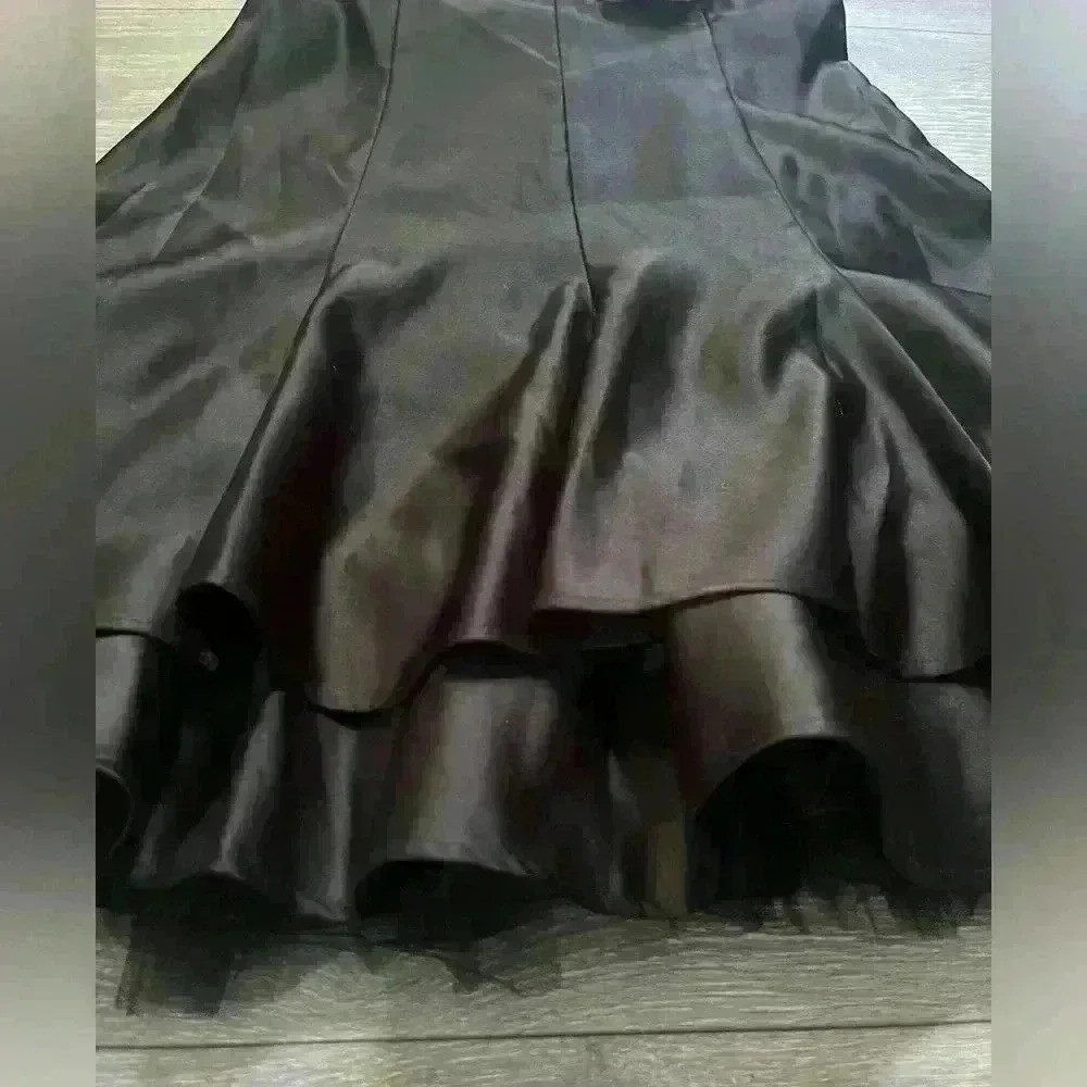 NWT Vtg Jessica McClintock for Gunne Sax Party Dress Black White Gold Juniors 7