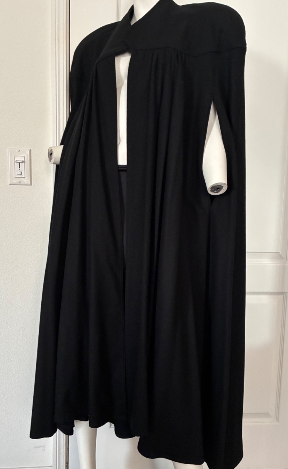 C’est Simone Black Maxi Cape Medium