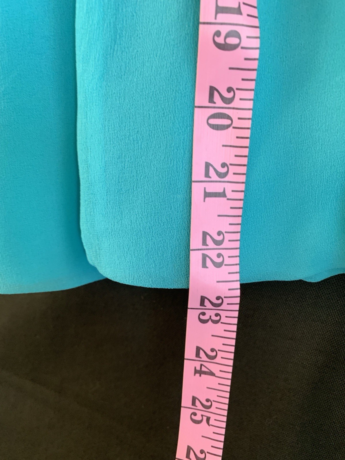 Vintage 1960s Silk Pleated Sheer Knee Length- Teal Blue