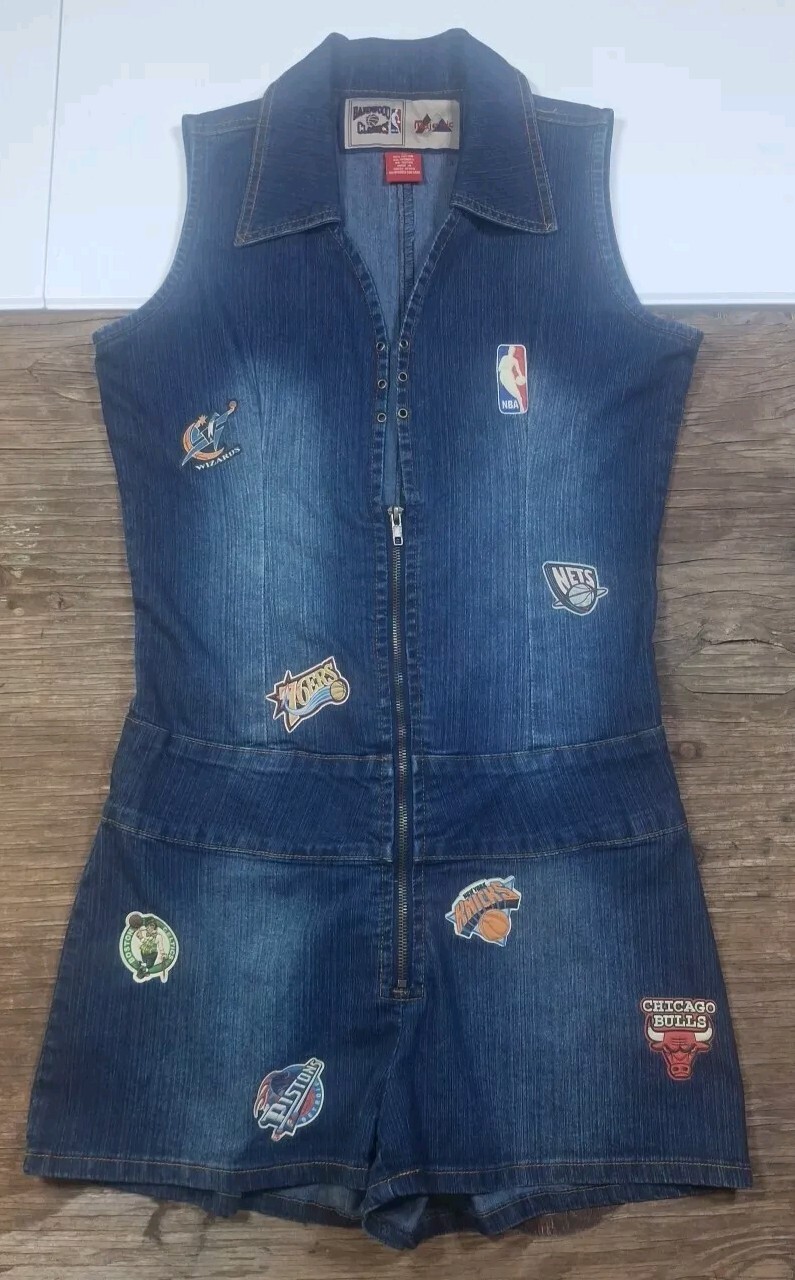 VTG Hardwood Classics Majestic Women’s Eastern Conference Denim Romper size 15