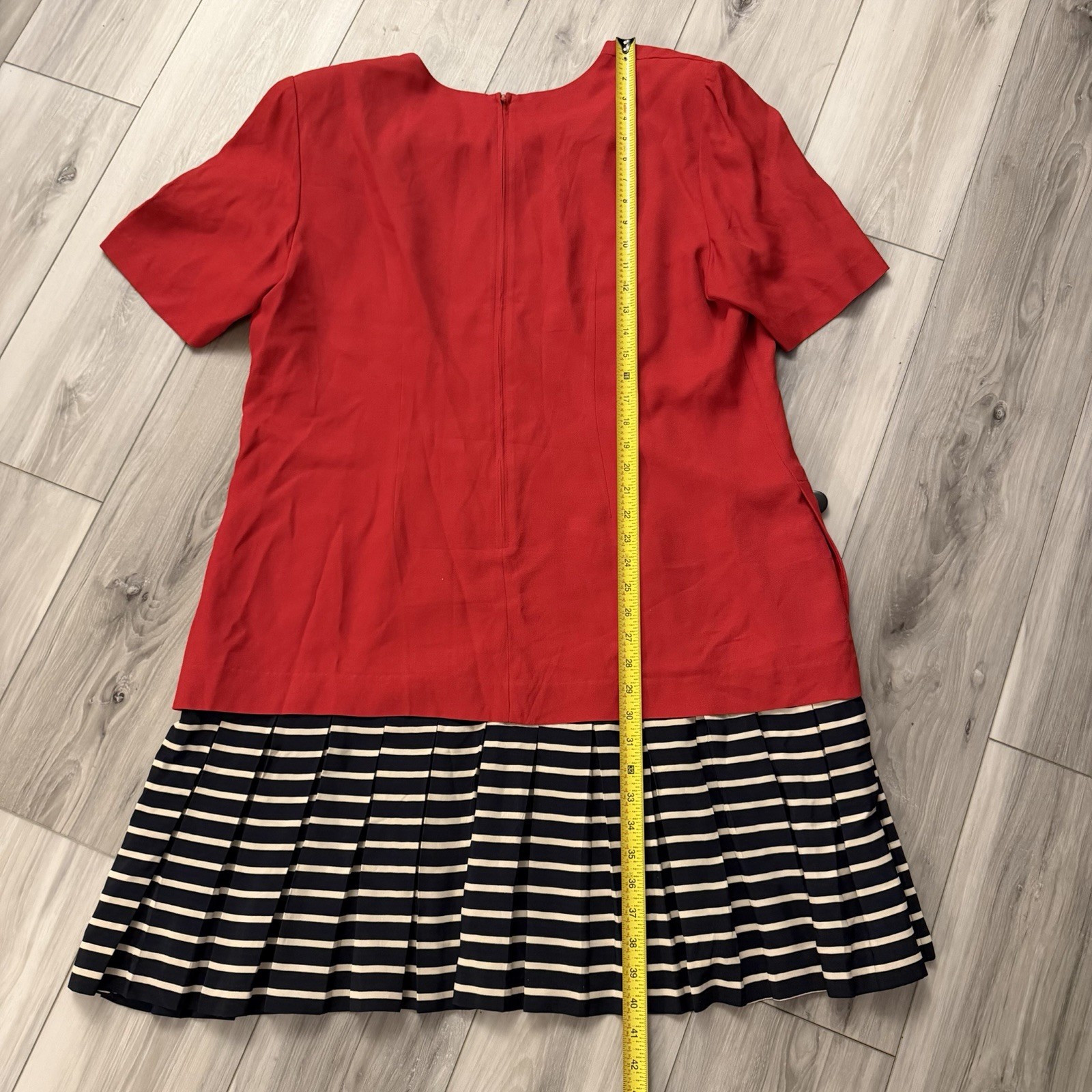 Vintage Kathryn Deene New York Women’s Dress Size 18 Made In USA Pleated