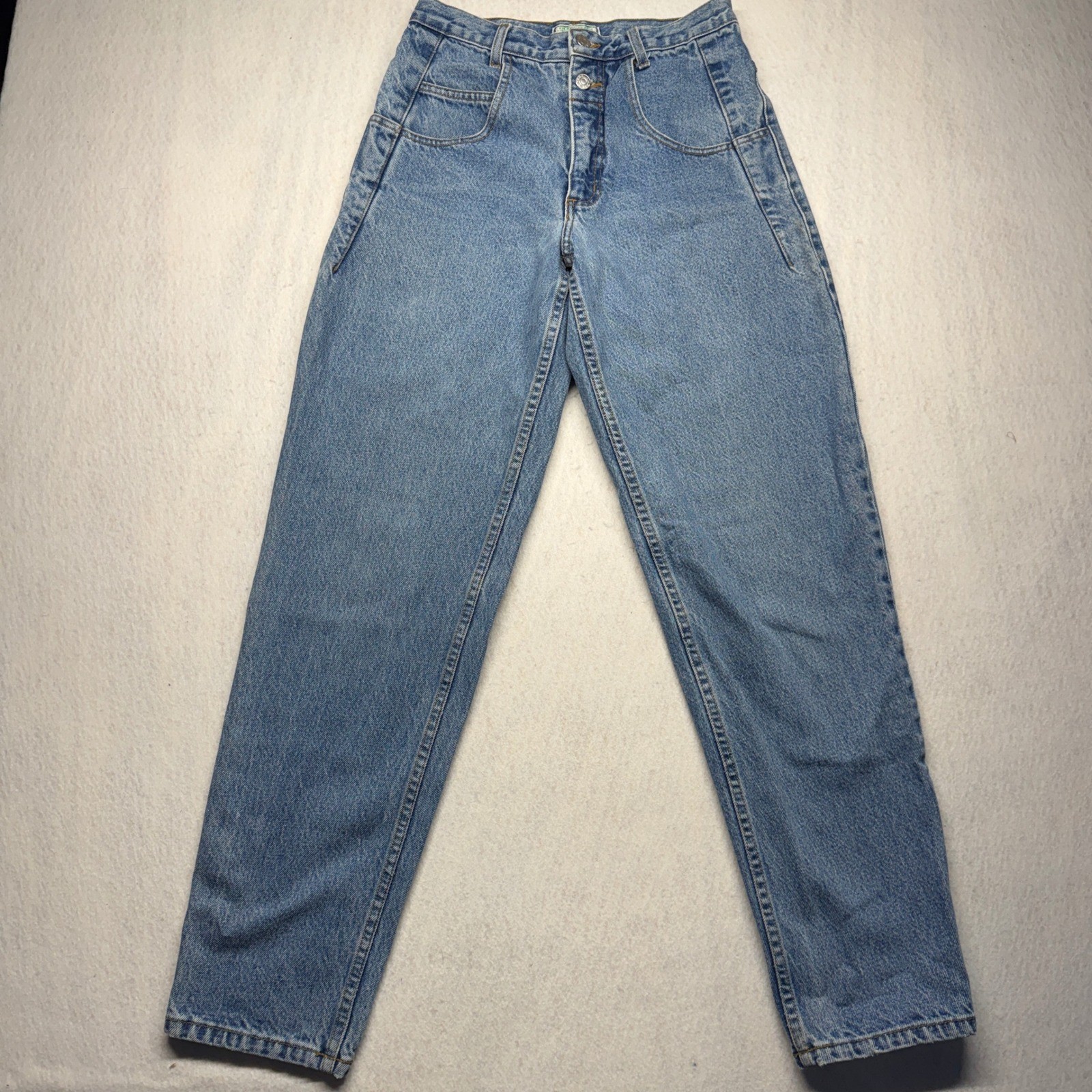 Vintage Guess Jeans Georges Marciano High Waisted Straight Leg Blue Denim 29×32